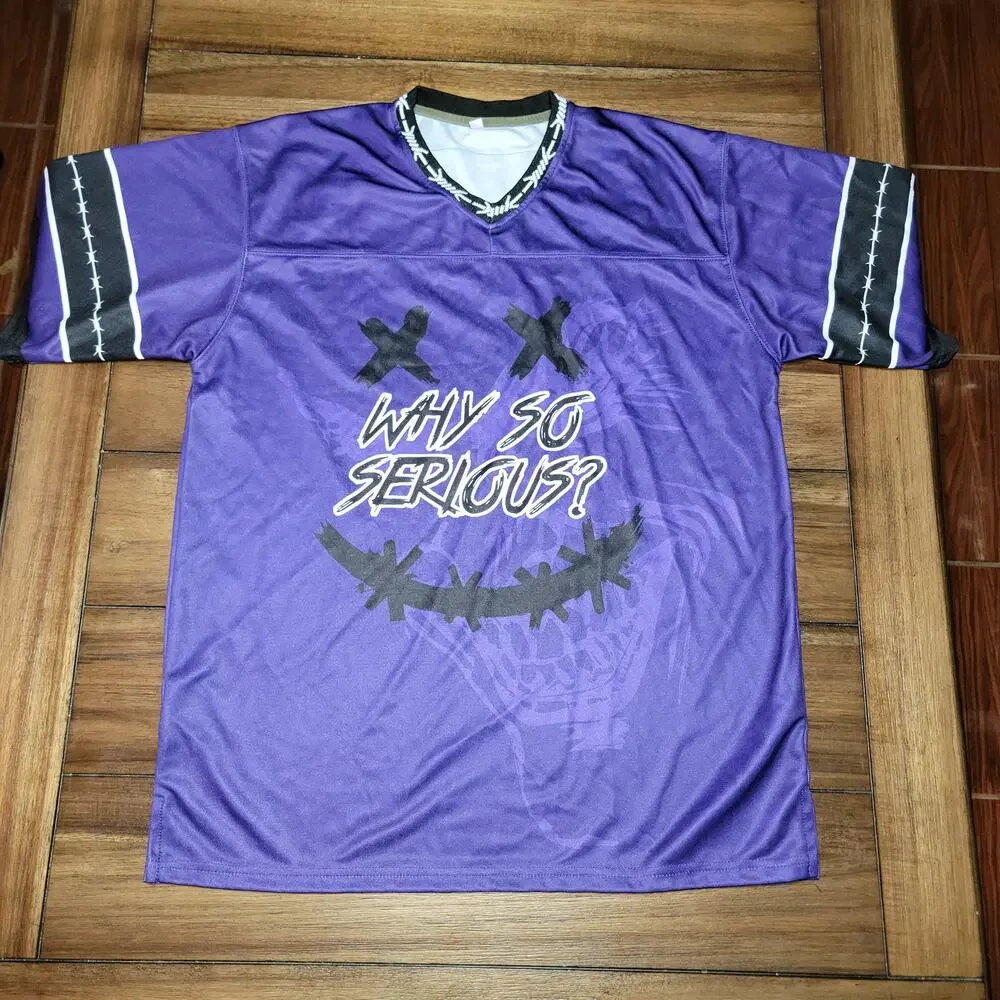 Batman Joker Purple V-Neck Jersey 